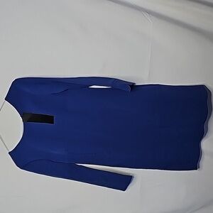 NWT Nife royal blue shift 3/4 sleeve career church business dress sz 6